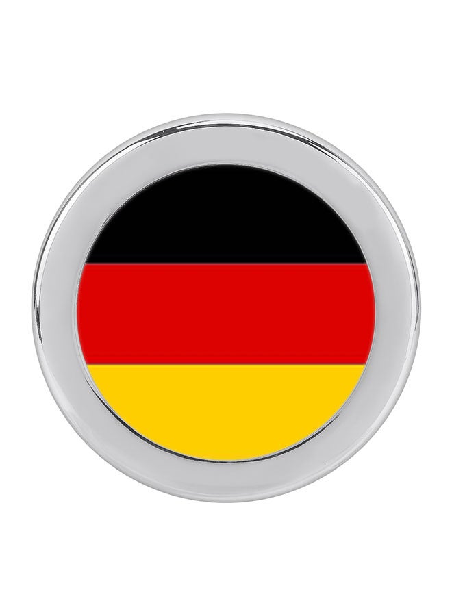 Generic German Flag Pattern Front Grill Metal Decorative Sticker  - Image 1