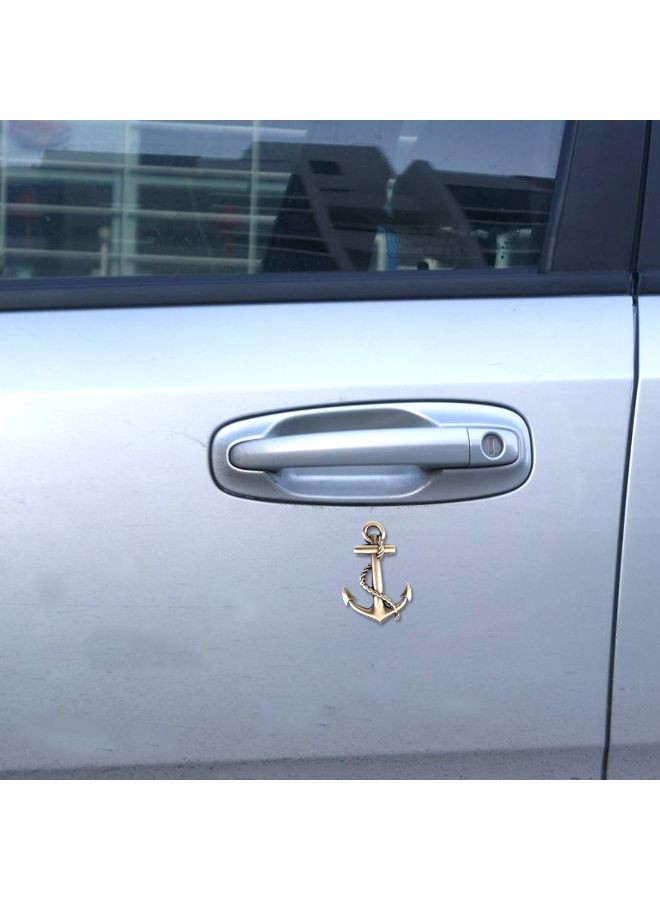 Ship Anchor Shape Metal Sticker For Car - Image 3