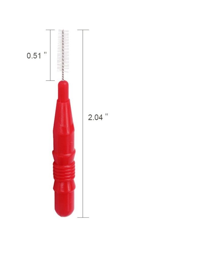 River Lake 100-Piece Tooth Flossing Head Brush Multicolour  - Image 3