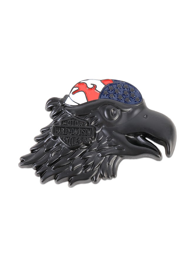 Generic Eagle Head Pattern Car Metal Body Decorative Sticker  - Image 1