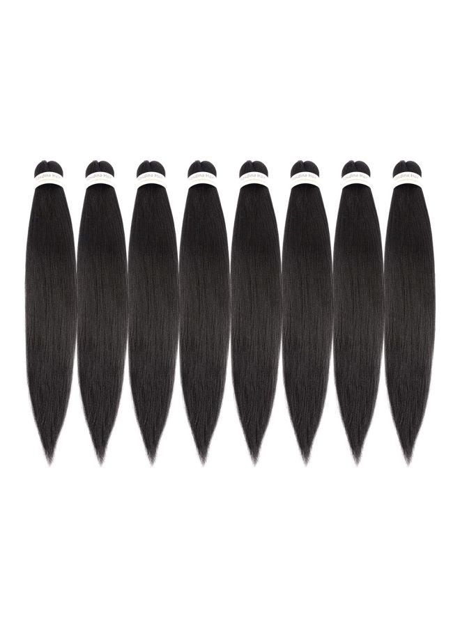 ROSDINA Pack Of 8 Pre-Stretched Braiding Hair Extensions 1B# 26inch - Image 1