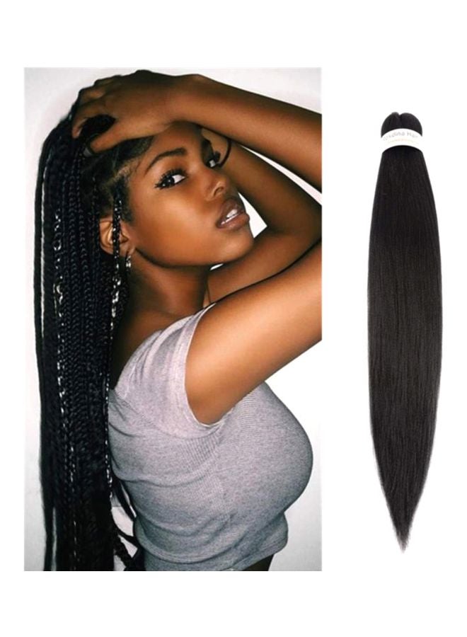 ROSDINA Pack Of 8 Pre-Stretched Braiding Hair Extensions 1B# 26inch - Image 2