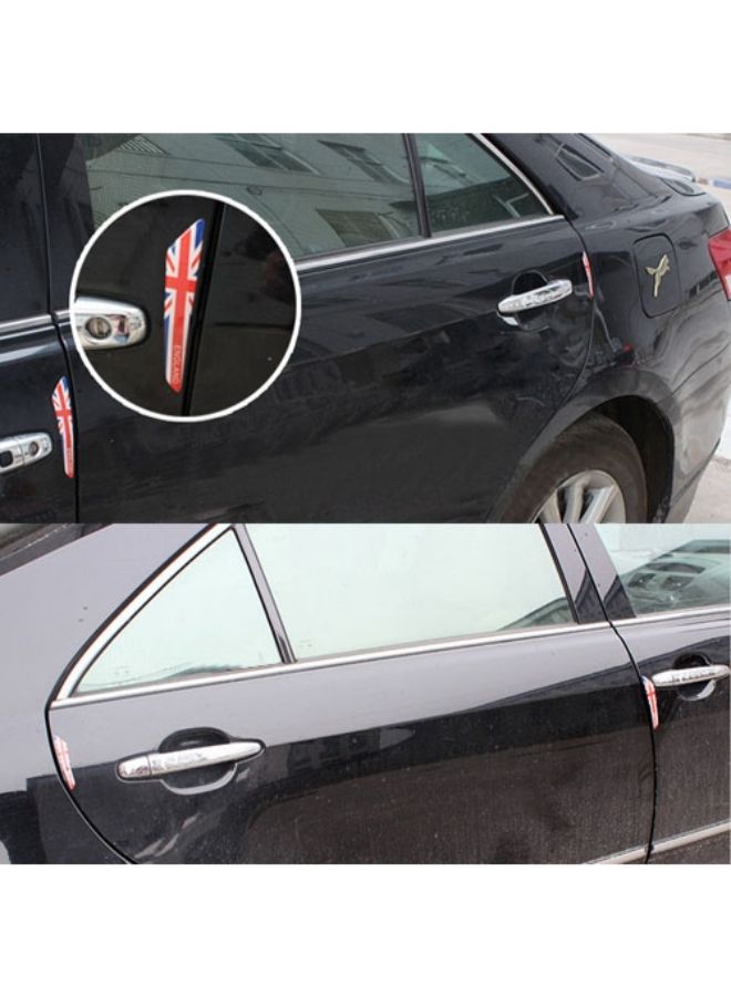 4-Piece UK Flag Pattern Car Door Handle Scratch Resistant Sticker - Image 3