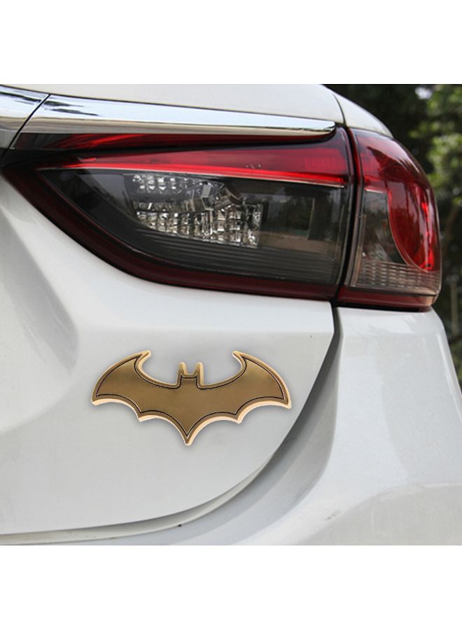 Generic Bat Shape Shining Metal Car Decorative Sticker  - Image 4