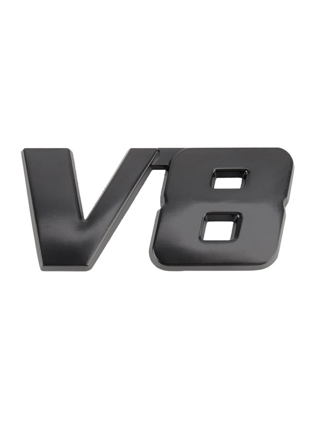 Generic V8 Connect Shape Metal Body Car Decorative Sticker  - Image 1