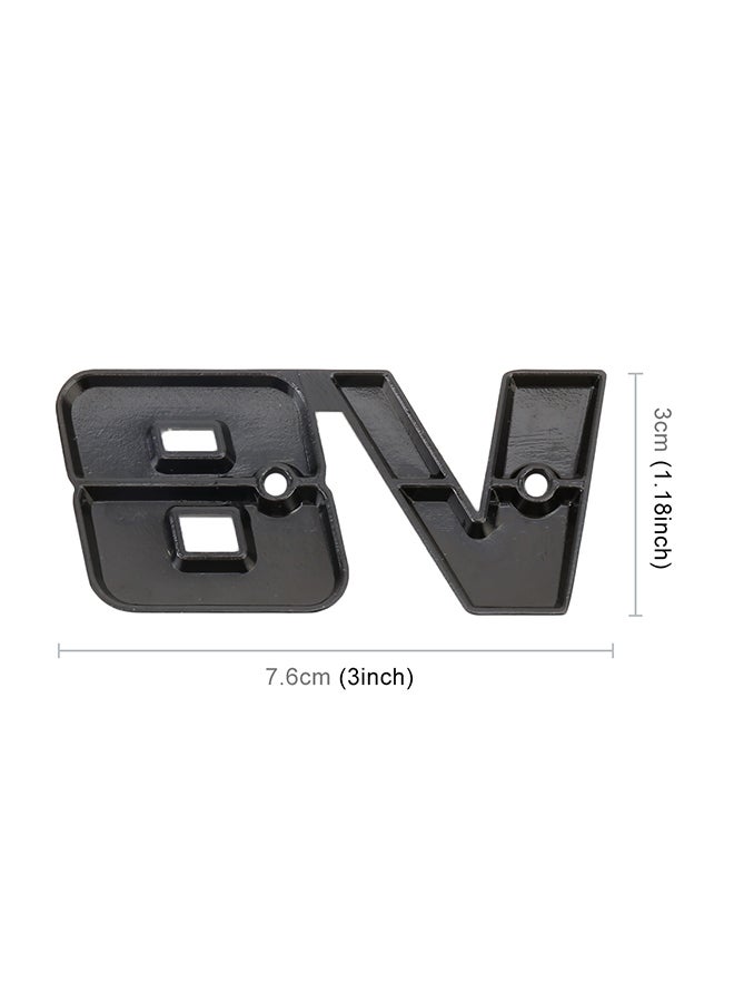 Generic V8 Connect Shape Metal Body Car Decorative Sticker  - Image 2