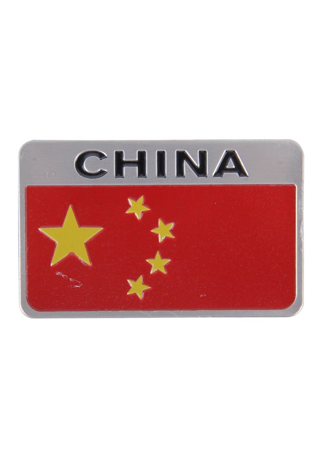 Generic China Flag Style Metal Car Sticker  - Image 1