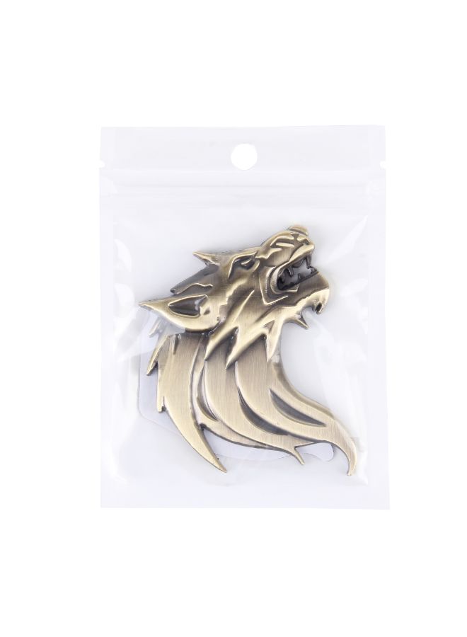 Generic Wolf Head Shape Shining Metal Car Decorative Sticker  - Image 4