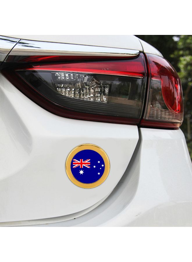 Generic Australian Flag Pattern Front Grill Metal Decorative Sticker  - Image 3