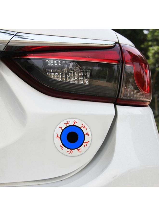 Generic 4-Piece Eye Pattern Car Wheel Hub Decorative Metal Sticker  - Image 4