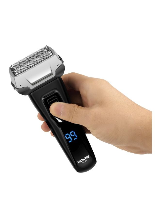 RUNWE - Cordless Foil Shaver Beard Trimmer Black - Image 1