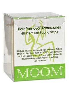 MOOM 48-Piece Premium Fabric Strips White 