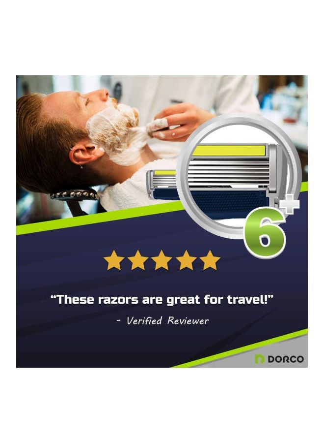 DORCO - 9-Piece Pace 6 Plus Disposable Razor With Blade - Image 1
