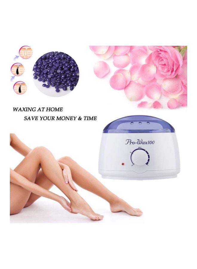 BYBOO Pro-Wax 100 Wax Warmer Hair Removal Kit White/Blue  - Image 2