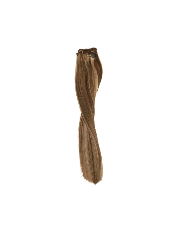 7-Piece Silky Straight Soft Remy Weft Clip-In Hair Extensions Brown 15inch - v1569590641/N29315612A_3