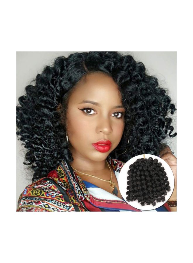 Xtrend 3-Piece 20 Strands Curls Hair Extensions 1B 8inch - Image 3