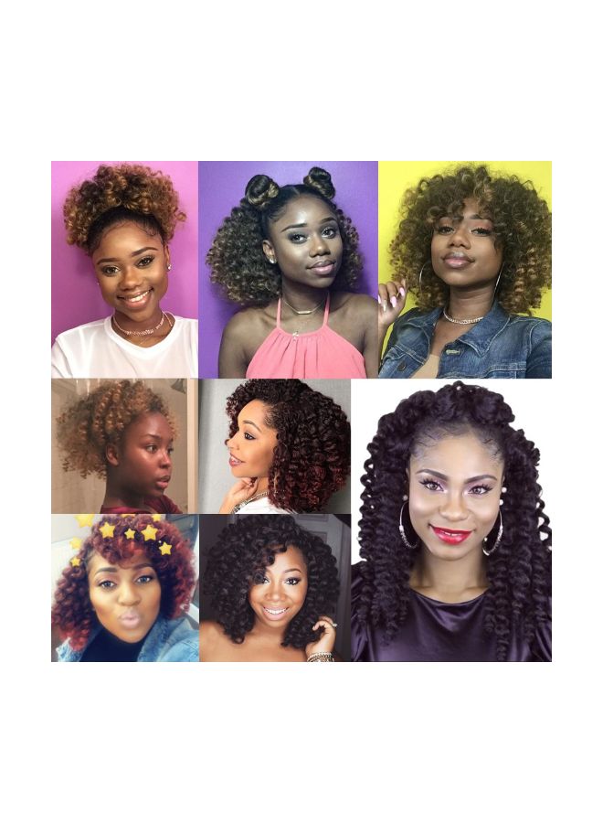 إكستريند مجموعة وصلات شعر مجعد من 20 خصلة مكونة من 3 قطع 1B/350 8بوصة - Image 3