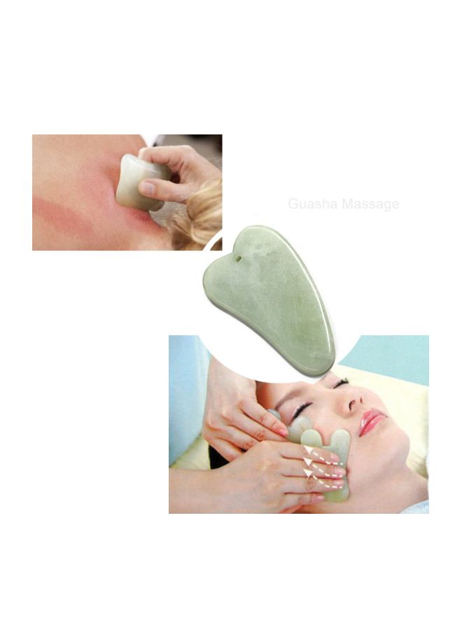 Yafine 3-Piece Jade Roller Massager With Facial Gua Sha Tool And Silicone Cupping Therapy Kit Set Green/Gold/Blue  - Image 5