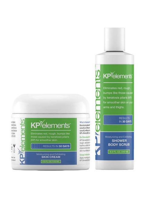 Moisturizing And Exfoliating Shower Body Scrub And Skin Cream Set