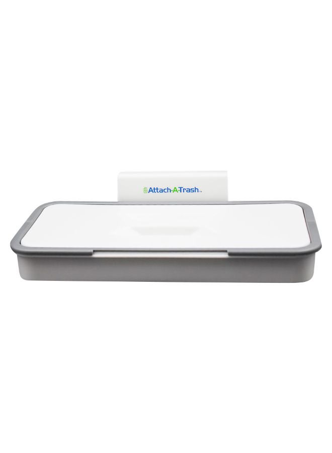 ABS Hanging Trash Bag Holder White/Grey