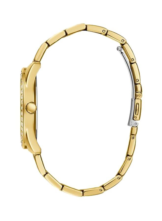 جس ساعة يد بعقارب وسوار من الستانلس ستيل طراز W1201L2 للنساء - Image 3