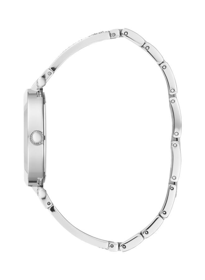 جس ساعة يد بعقارب وسوار من الإستانلس ستيل طراز W1288L1 - قياس 37 مم - لون فضي للنساء - Image 3