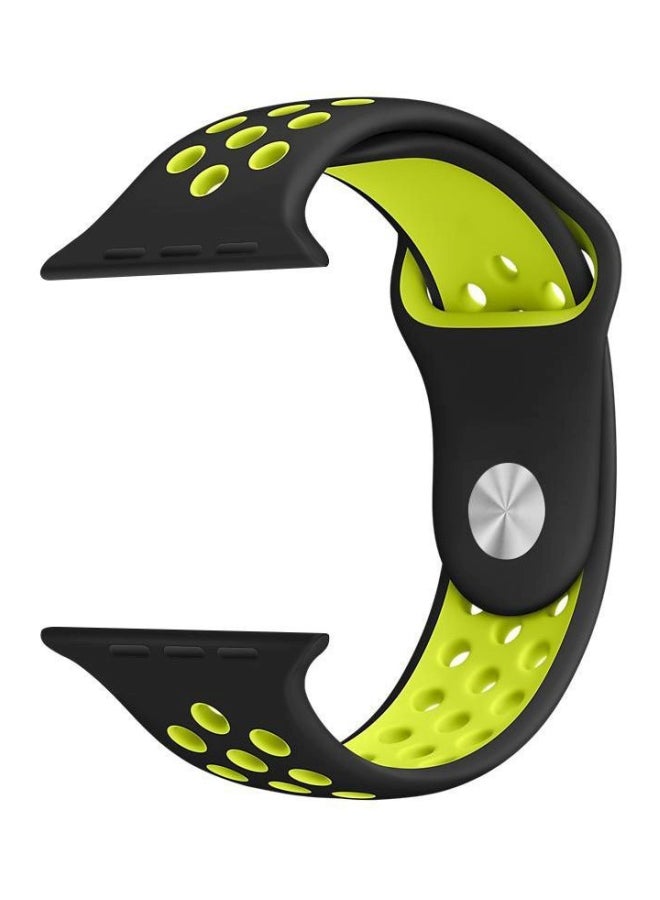 Replacement Strap For Apple Watch Black/Green - Image 2