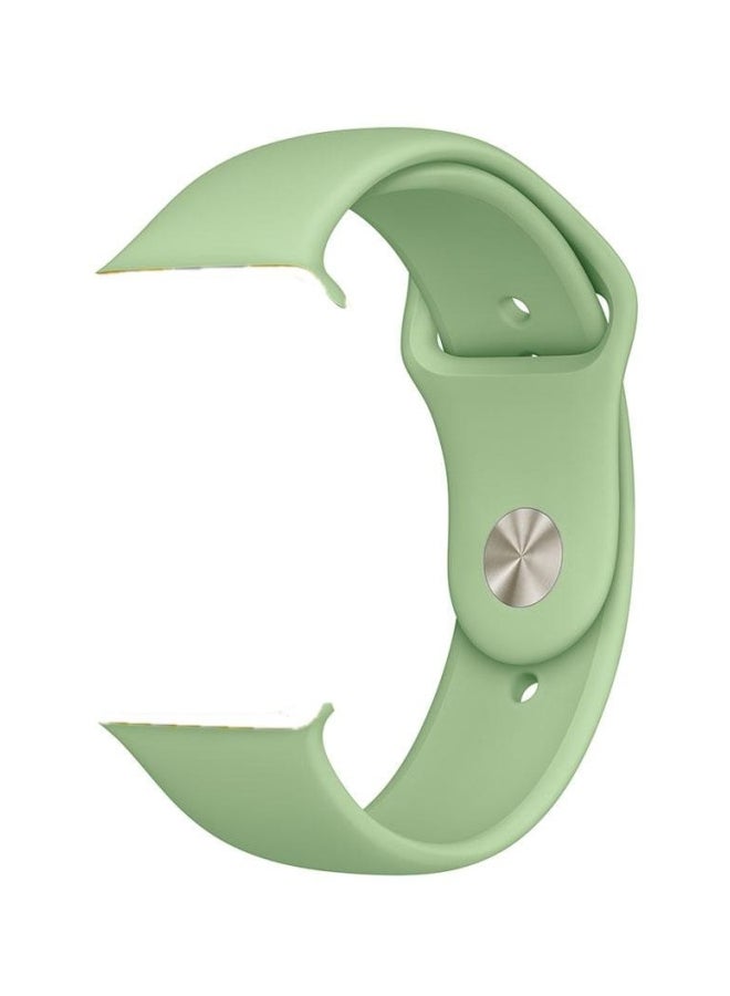 سوار احتياطي من السيليكون لساعة أبل أخضر - Image 2