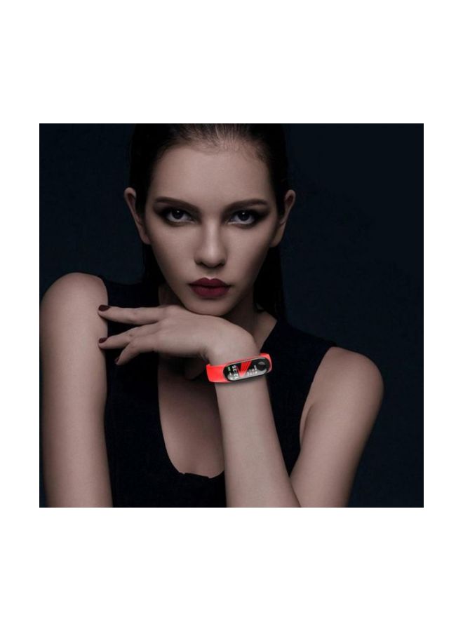 Waterproof Blood Pressure Fitness Tracker Red/Black