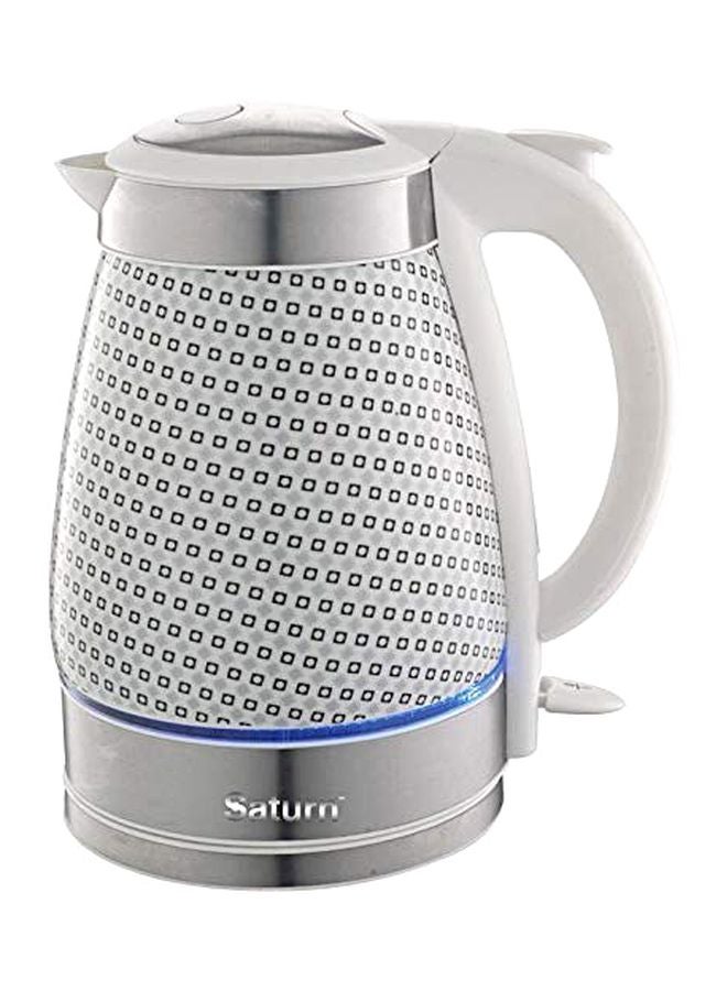 ساتورن غلاية كهربائية سعة 1.7 لتر 1.7 L 2200.0 W ST-EK8431 أبيض/فضي 