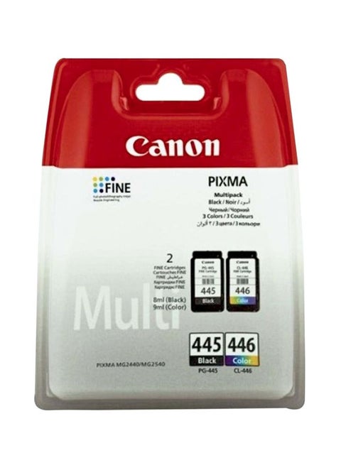 Pg445 and Cl446 Combo Pack for Ip2840 Mg2440 Mg2540 Mg2940 Printers 445 Black/446 Color