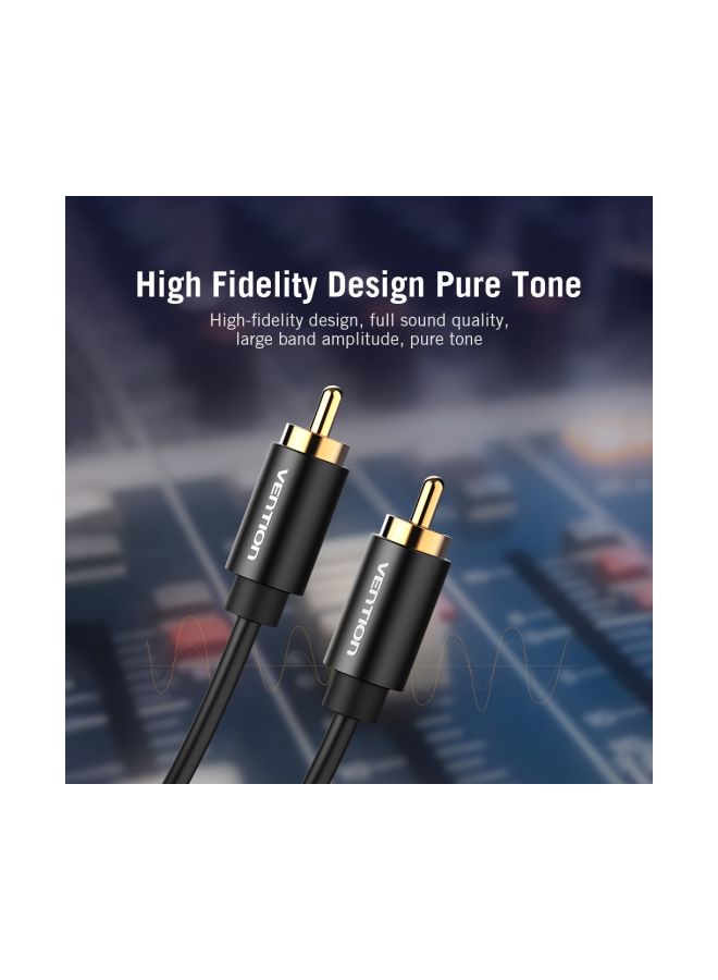 VENTION RCA Coaxial Audio Video Cable Black - Image 3