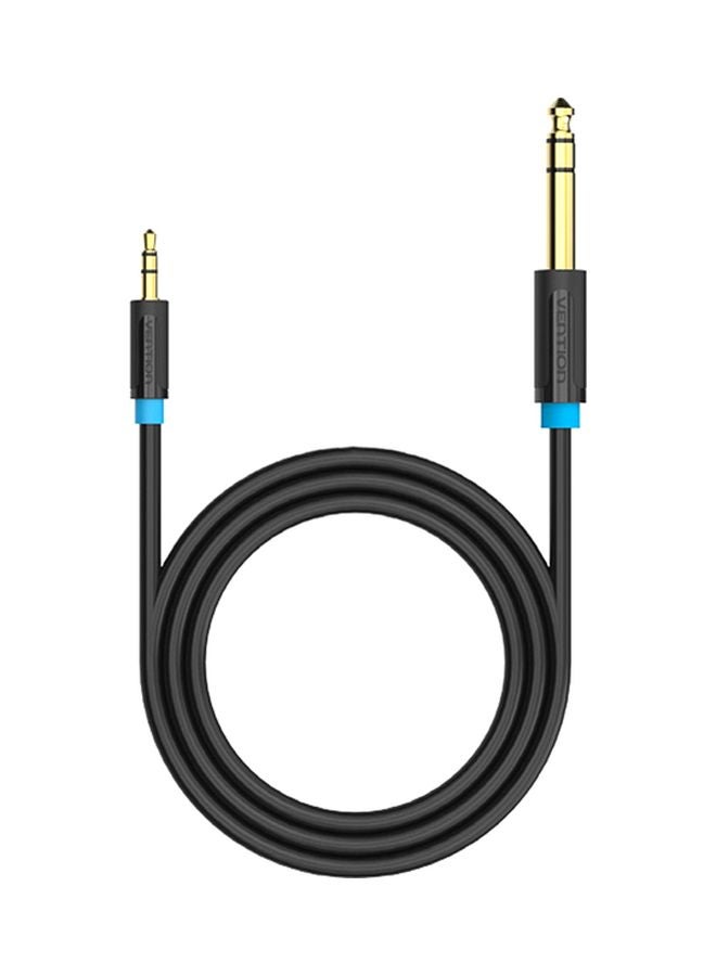 VENTION 3.5mm Male To 6.5mm Male Audio Cable Black/Blue/Gold - Image 1