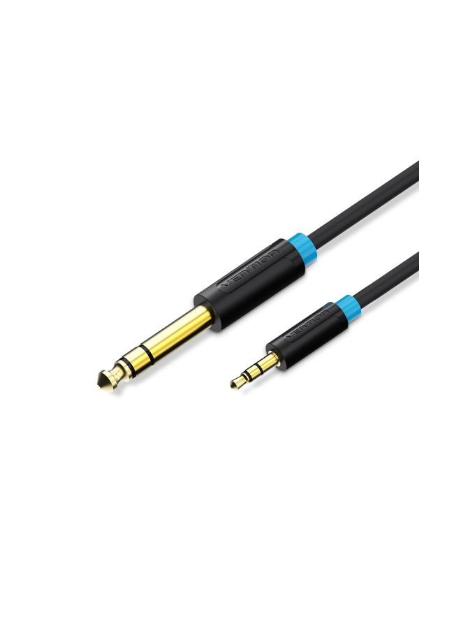 VENTION 3.5mm Male To 6.5mm Male Audio Cable Black/Blue/Gold - Image 2