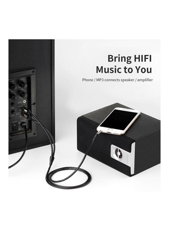 VENTION 3.5 mm To 2-Male RCA Adapter Cable Black/Silver/Gold - Image 5