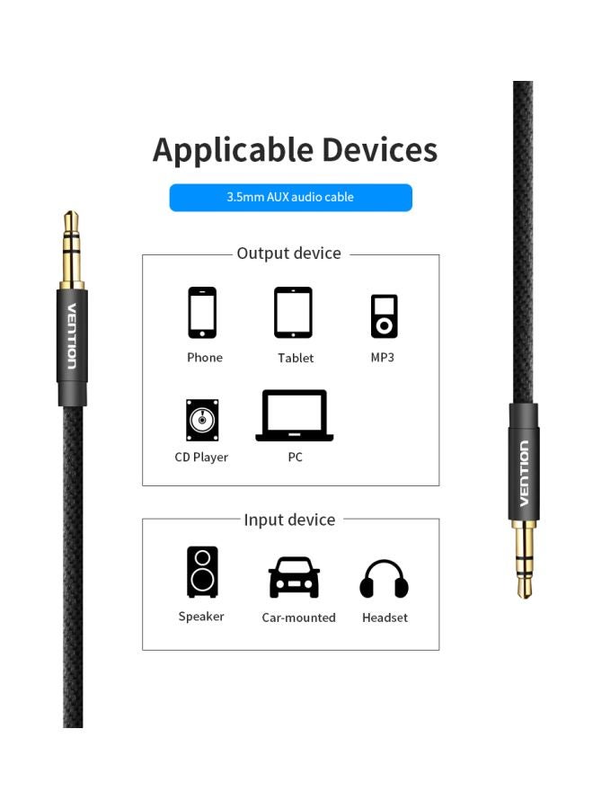 فينشن كابل صوت إيه يو إكس أسود - Image 3