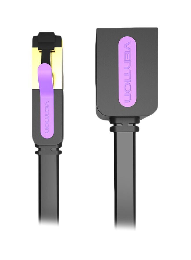VENTION CAT 7 RJ45 LAN Network Extension Cable Black  - Image 1