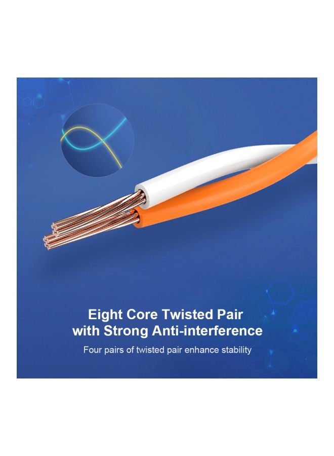 فينشن كابل تمديد إيثرنت LAN RJ45 من الفئة 7 أسود - Image 4