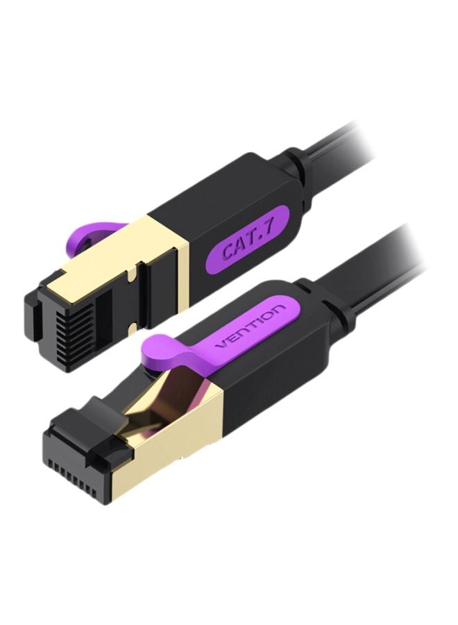 VENTION CAT 7 RJ45 LAN Ethernet Extension Cable Black  - Image 1