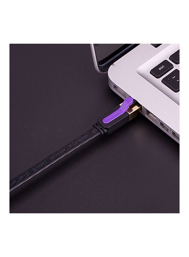 VENTION CAT 7 RJ45 LAN Ethernet Extension Cable Black  - Image 2