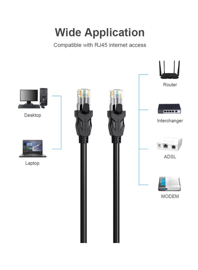 VENTION Cat 6 Ethernet Network Cable Black  - Image 3