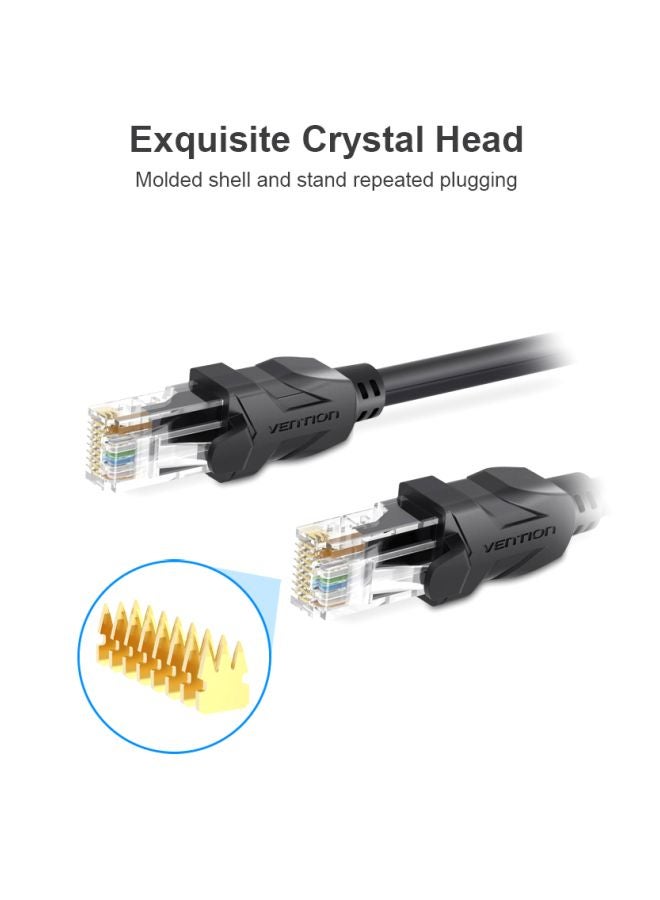 فينشن كابل إيثرنت للشبكات فئة 6 بواجهة RJ45 أسود - Image 5
