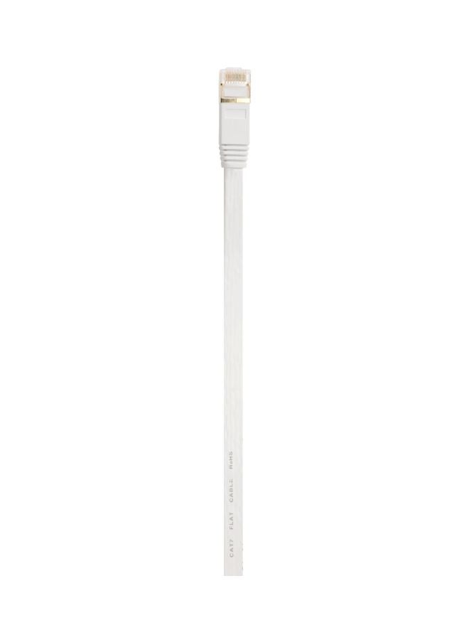 Generic - CAT 7 RJ45 LAN Ethernet Connector Cable White - Image 1