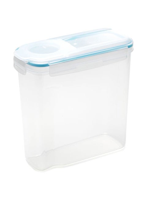 Airtight Cereal Container Clear/Blue