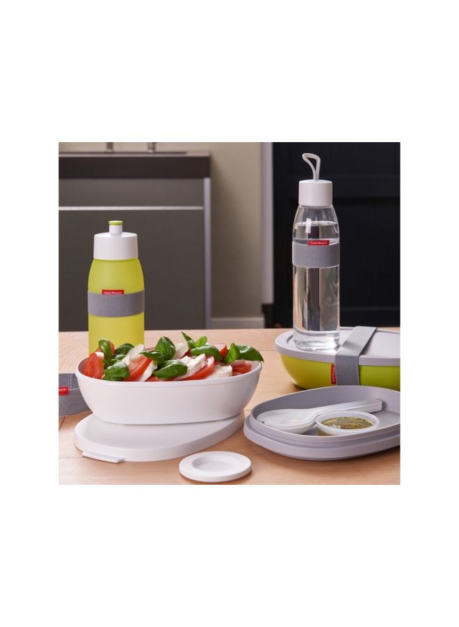Mepal - Ellipse Water Bottle White/Clear - Image 1