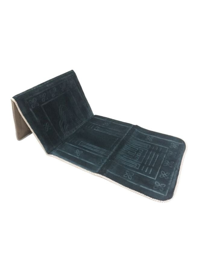 2-In-1 Foldable Prayer Mat With Backrest Grey 145x54cm