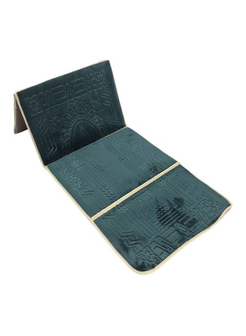 2 In 1 Foldable Prayer Mat And Backrest Brown 110x54cm