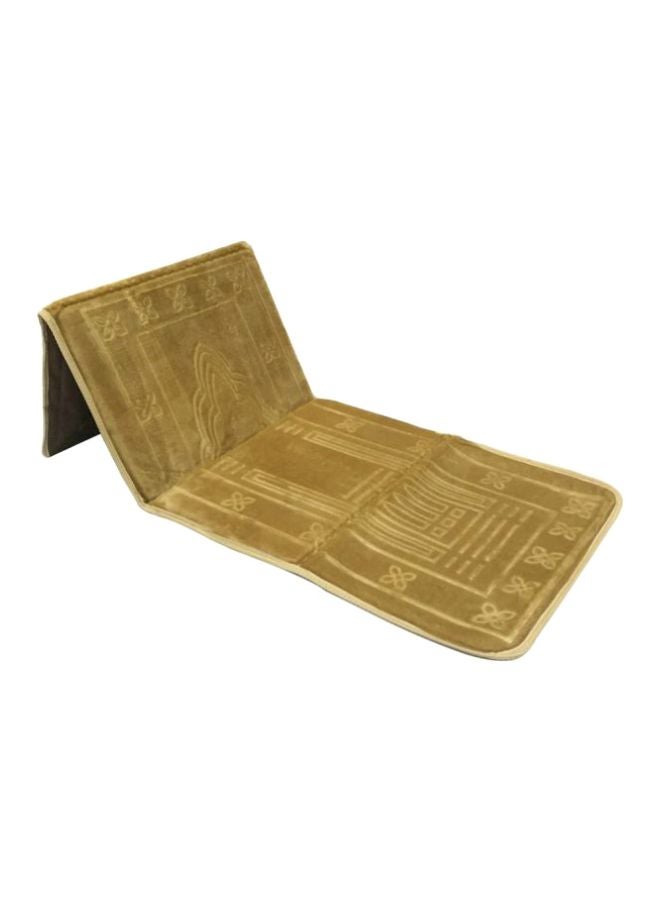 2-In-1 Prayer Mat And Backrest Beige 114x54cm