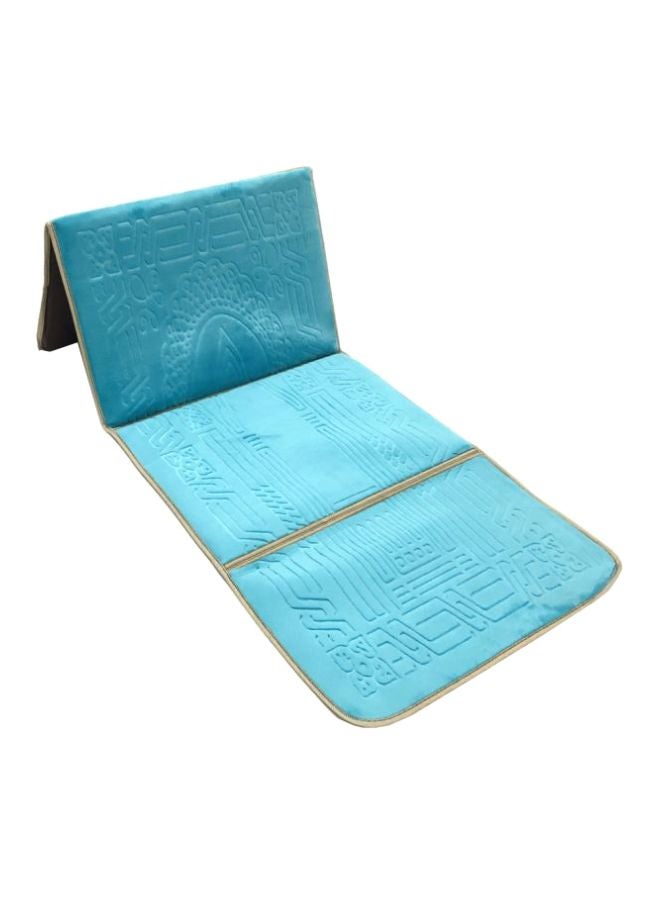 2-In-1 Foldable Prayer Mat Blue 110x54cm