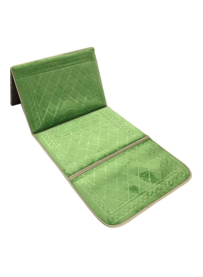 2-In-1 Foldable Prayer Mat Green 110x54cm